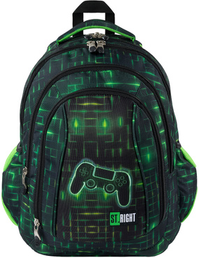 PLECAK SZKOLNY DLA CHŁOPCA 4 KOMORY BP-04 NEON PAD ST.RIGHT