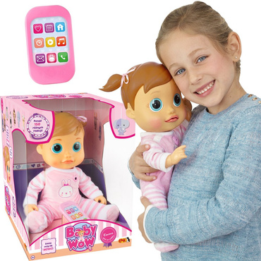 INTERAKTYWNA LALKA EMMA MÓWIĄCA 38cm UCZY SIĘ MÓWIĆ POWTARZA SŁOWA EPEE 