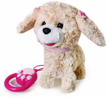 PIESEK INTERAKTYWNY CHODZĄCY PIES SZCZEKA REAGUJE NA DOTYK RUSZA USZAMI melodie NATALIA