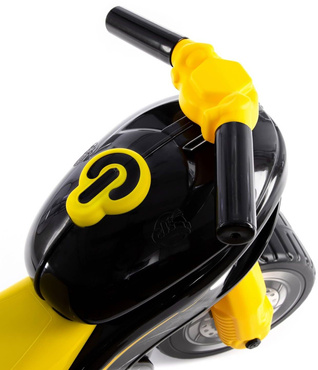 MOTOREK ROWEREK BIEGOWY JEŹDZIK DUŻY MOTOR MX ŚCIGACZ szerokie koła 69cm CZARNO-ŻÓŁTY