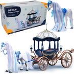 DUŻA KARETA DYNIA Z CHODZĄCYM KONIEM CHODZĄCY KONIK KOŃ