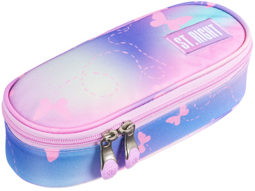 PIÓRNIK SASZETKA Z ORGANIZEREM ST.RIGHT RÓŻOWE MOTYLKI PINK BUTTERFLIES