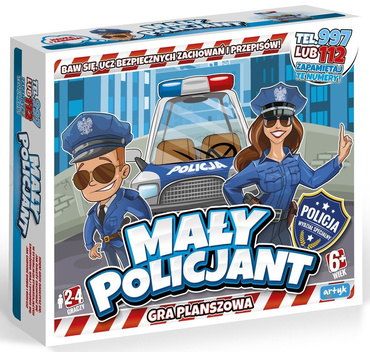 GRA Planszowa MAŁY POLICJANT Zostań Policjantem