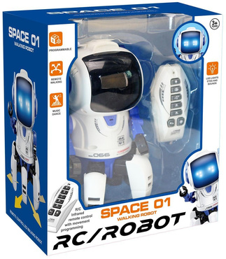 ROBOT ZDALNIE STEROWANY CHODZĄCY Programowalny PILOT świecące oczy