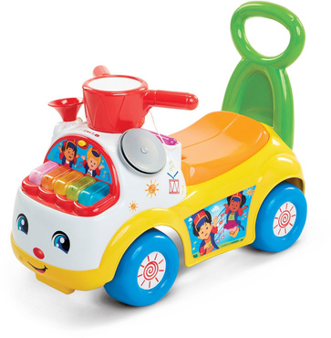 Fisher Price NOWY JEŹDZIK CHODZIK 3w1 MUZYCZNA PARADA ŻÓŁTY