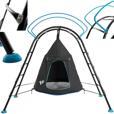 PLAC ZABAW DOMEK UFO HUŚTAWKA DRABINKA WSPINACZKOWA FOTEL WISZĄCY NAMIOT TP TOYS