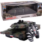 DUŻY CZOŁG LEOPARD NA PILOTA R/C LED DŹWIĘK + USB