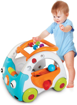B-KIDS SENSORYCZNY SAMOCHODZIK 3w1 PCHACZ CHODZIK