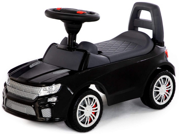 JEŹDZIK PCHACZ 2w1 AUTO SAMOCHÓD DŹWIĘKI CZARNY
