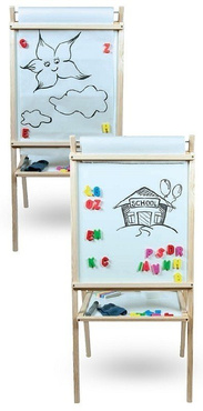 TABLICA 4w1 MAGNETYCZNA + KREDOWA + PAPIER GRATISY