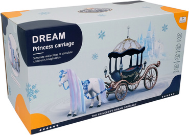 DUŻA KARETA DYNIA Z CHODZĄCYM KONIEM CHODZĄCY KONIK KOŃ