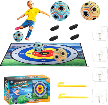 GRA ZRĘCZNOSCIOWA MATA CELNOŚCIOWA RZUT PIŁKĄ 2 PIŁKI NA RZEPY