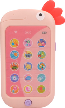 TELEFON KOGUCIK SMARTFON EDUKACYJNY MÓWI PL RÓŻOWY