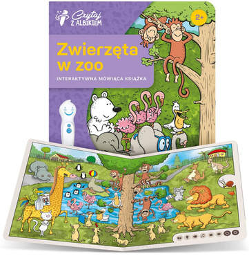 CZYTAJ Z ALBIKIEM ZWIERZĘTA W ZOO KSIĄŻKA 1200 dźwięków Albi 