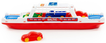PROM BAŁTYK ŁÓDŹ STATEK OKRĘT 4 AUTA ZESTAW Polesie