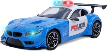 AUTO POLICJA STEROWANE RC SAMOCHÓD AKUMULATOR LED OTWIERANE DRZWI Z PILOTA USB