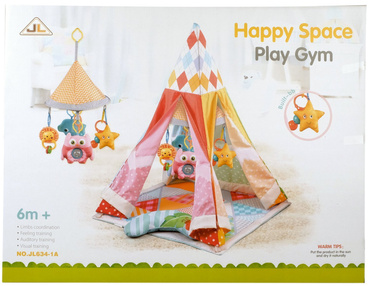 NAMIOT TIPI DOMEK MATA EDUKACYJNA ZABAWKI PODUSZKA