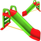 DUŻA ZJEŻDŻALNIA DLA DZIECI Z DRABINKĄ I UCHWYTAMI 147cm ZIELONA