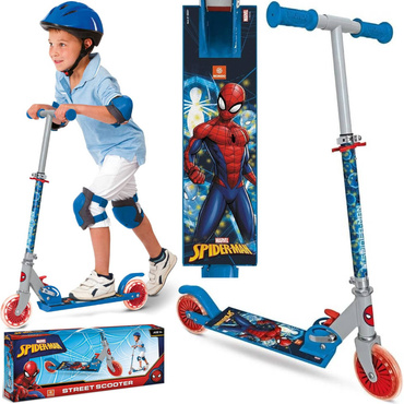 HULAJNOGA dla dzieci DWUKOŁOWA SPIDER-MAN ALUMINIOWA SKŁADANA Mondo