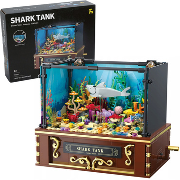 KLOCKI AKWARIUM rybki rafa koralowa 721el RUCHOME ELEMENTY POŚWIETLENIE LED