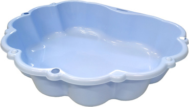 DUŻA PIASKOWNICA MUSZELKA 2W1 NIEBIESKA MOCHTOYS