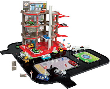 Mochtoys TOTAL DUŻY GARAŻ PARKING 4 POZIOMY Stacja TOR