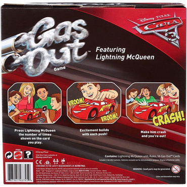 Mattel CARS 3 GRA GAZUJĄCY ZYGZAK AUTA Karty FFK03