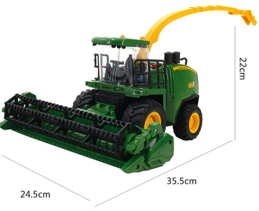 KOMBAJN ZDALNIE STEROWANY Zbożowy TRAKTOR Światła DYM Z KOMINA RC USB