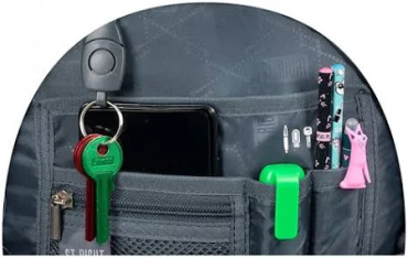 ST.RIGHT PLECAK SZKOLNY 3-KOMOROWY TORNISTER CZARNY BP-77 GREEN GAME