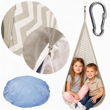 HUŚTAWKA DLA DZIECI KOKON LEŻACZEK do 60kg FOTEL WISZĄCY HAMAK BUJAK