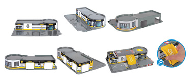 RENAULT OGROMNY PARKING podwójny GARAŻ 4 POZIOMY winda SERWIS MOCHTOYS