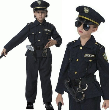 STROJE KARNAWAŁOWE KOSTIUM DZIECIĘCY Policjant 128