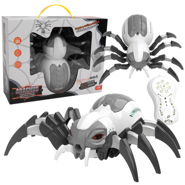 OGROMNY PAJĄK STEROWANY MECHANICZNY ROZPYLA MGŁĘ LED PILOT R/C
