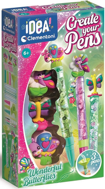FABRYKA DŁUGOPISÓW MOTYLKI Zestaw KRATYWNY CLEMENTONI IDEA