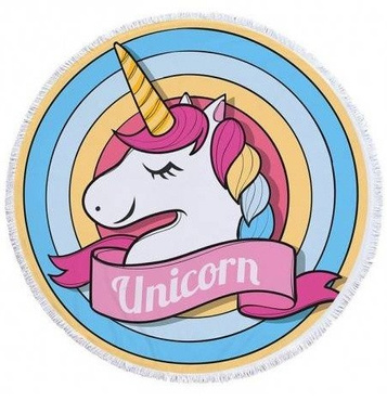 DUŻA PIŁKA PLAŻOWA  JEDNOROŻEC UNICORN 50cm MONDO
