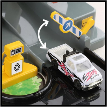 RENAULT GARAŻ DLA DZIECI PARKING 3 POZIOMY TOR ZJAZDOWY WINDA STACJA + AUTO MOCHTOYS