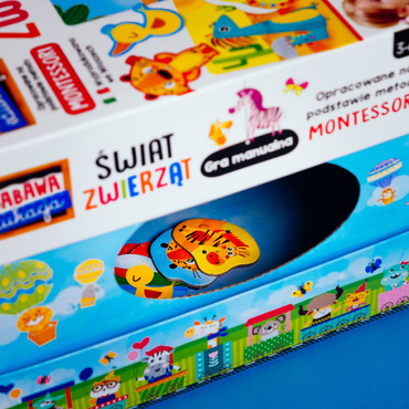 MONTESSORI GRA MANUALNA ŚWIAT ZWIERZĄT LIŚCIANI