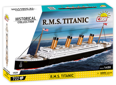 KLOCKI STATEK RMS TITANIC 722 EL COBI 1929