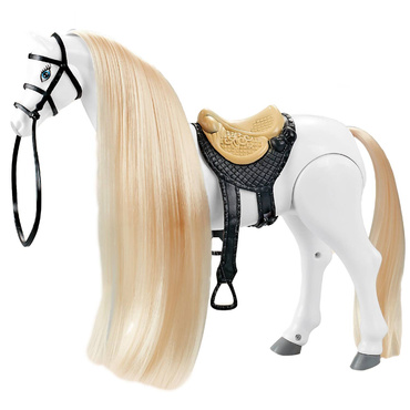 DUŻY CHODZĄCY KOŃ DLA LALKI LALEK Konik BIAŁY KUCYK DŹWIĘKI KONIA