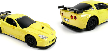 AUTO ZDALNIE STEROWANE CORVETTA RC NA PILOTA ŚWIATŁO 1:24 CHEVROLET CORVETTE