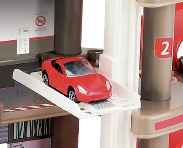 TOTAL GARAŻ DLA DZIECI PARKING 4 POZIOMY TOR zjazdowy WINDA STACJA MOCHTOYS