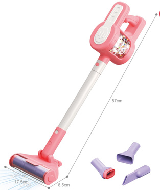 ODKURZACZ PIONOWY + ROBOT SPRZĄTAJĄCY ZESTAW DLA DZIECI 2w1 światło dźwięk