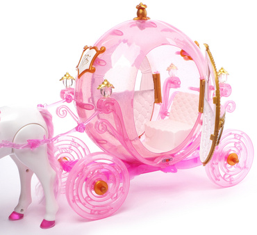 DUŻA KARETA DYNIA Z CHODZĄCYM KONIEM CHODZĄCY KONIK KOŃ