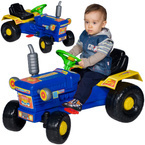 TRAKTOR NA PEDAŁY DLA DZIECI HAK DUŻY NIEBIESKI