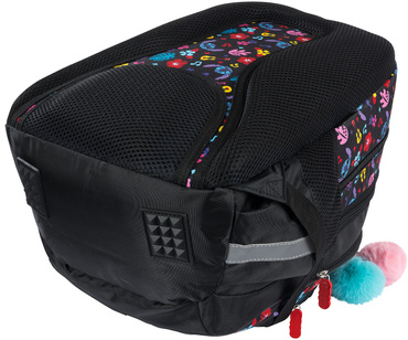 PLECAK TORNISTER SZKOLNY 4-KOMOROWY BPL-58 STITCH BLACK ALOHA