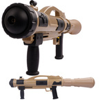 WIELKI PISTOLET NA WODĘ BAZOOKA 73cm SIKAWKA Pompa BROŃ WODNA 1100ml BEŻOWY