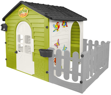 Mochtoys DUŻY DOMEK OGRODOWY Z TARASEM Płotkiem