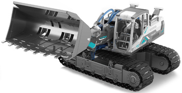 POZJAZDY HYDRAULICZNE ZESTAW 3 MODELE 3w1 RUCHOME ELEMENTY
