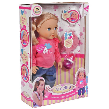 Lalka AMELKA MAMUSIU JA ROSNĘ Mówi PL ROŚNIE 42 cm