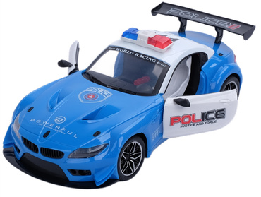 AUTO POLICJA STEROWANE RC SAMOCHÓD AKUMULATOR LED OTWIERANE DRZWI Z PILOTA USB